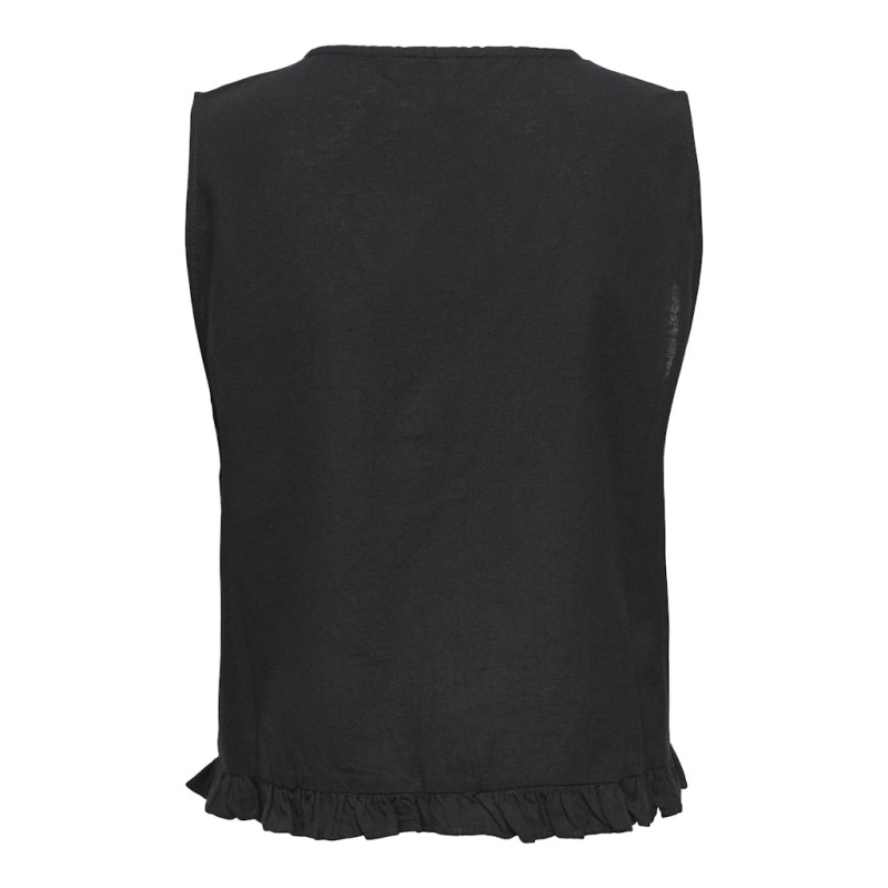 ONLY Jakiri Hør Vest - Sort