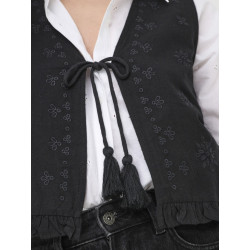 ONLY Jakiri Hør Vest - Sort