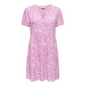 ONLY Zally S/S Thea Kjole - Fuchsia Pink / Ranch Flowers