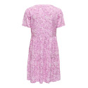 ONLY Zally S/S Thea Kjole - Fuchsia Pink / Ranch Flowers