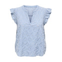 ONLY Mischa S/S Top - Light Blue Denim