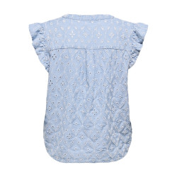 ONLY Mischa S/S Top - Light Blue Denim