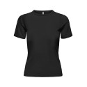 ONLY Elli Rib T-shirt - Sort