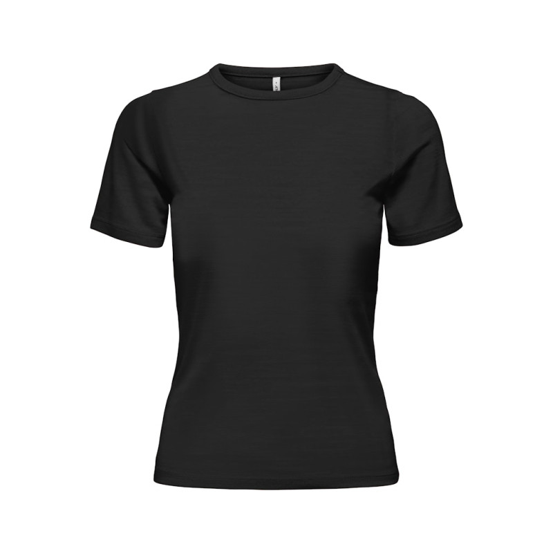 ONLY Elli Rib T-shirt - Sort