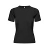 ONLY Elli Rib T-shirt - Sort