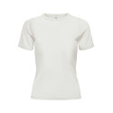 ONLY Elli Rib T-shirt - Cloud Dancer