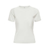 ONLY Elli Rib T-shirt - Cloud Dancer