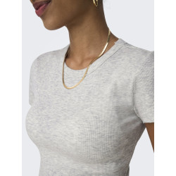 ONLY Easy T-shirt - Light Grey Melange
