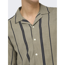 ONLY & SONS Stephan Skjorte - Laurel Oak / Dark Sapphire