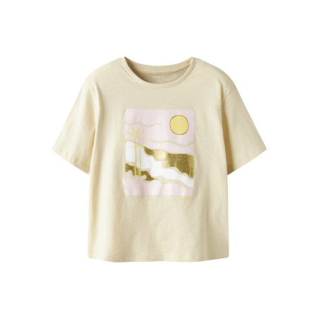 NAME IT KIDS Jekan T-shirt - Bleached Sand