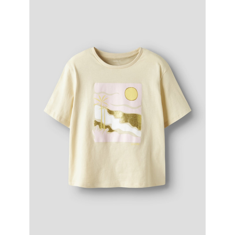 NAME IT KIDS Jekan T-shirt - Bleached Sand