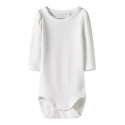 NAME IT BABY Fallon L/S Bodystocking - Bright White