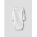 NAME IT BABY Fallon L/S Bodystocking - Bright White