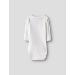 NAME IT BABY Fallon L/S Bodystocking - Bright White