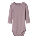 NAME IT BABY Fallon L/S Bodystocking - Elderberry