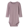 NAME IT BABY Fallon L/S Bodystocking - Elderberry