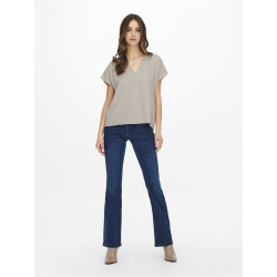 JDY Lion S/S Top - Chateau Gray