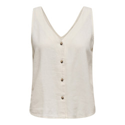 JDY Say S/L Hør Top - Snow White