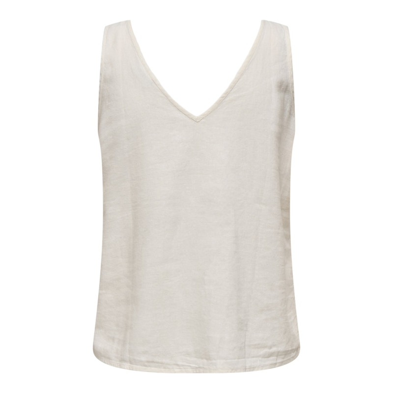 JDY Say S/L Hør Top - Snow White