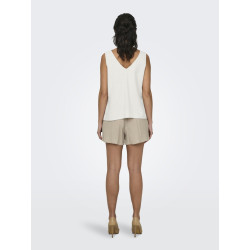 JDY Say S/L Hør Top - Snow White