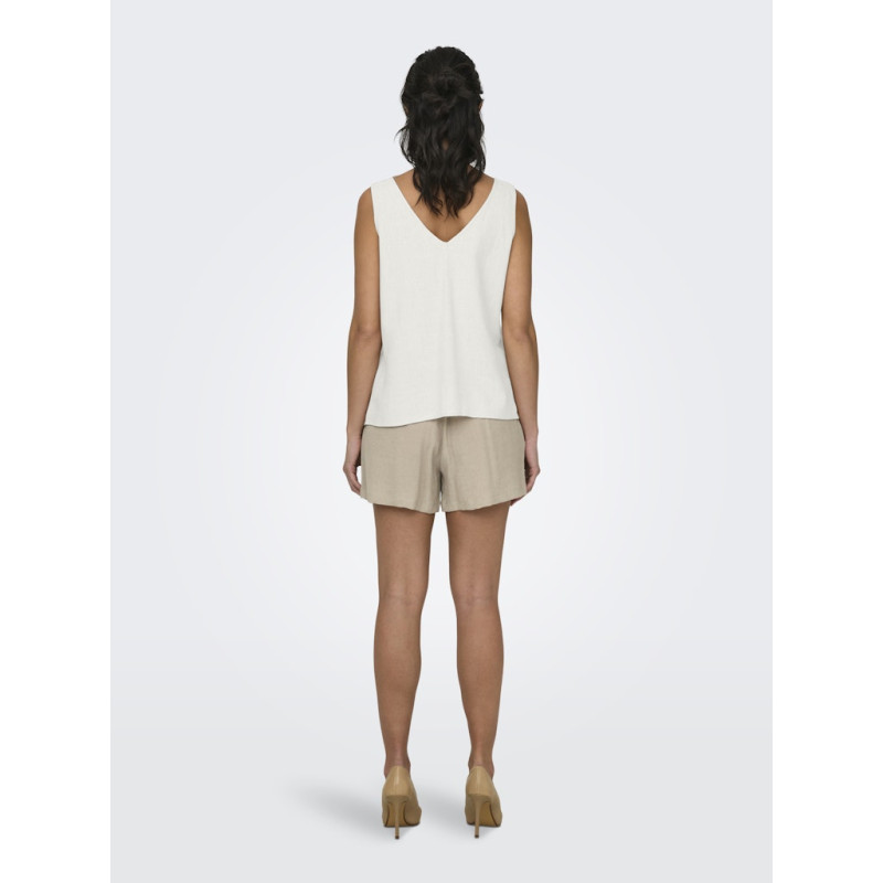 JDY Say S/L Hør Top - Snow White