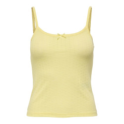 ONLY Kalli S/L Rib Top - Lemon Meringue