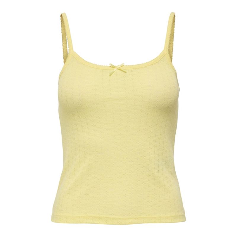 ONLY Kalli S/L Rib Top - Lemon Meringue