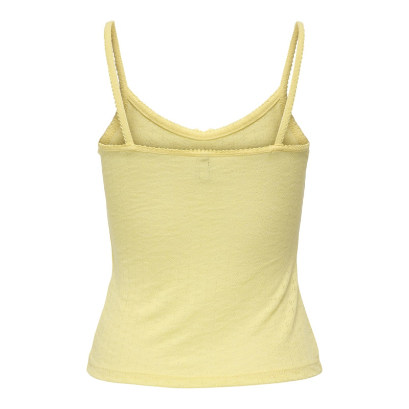 ONLY Kalli S/L Rib Top - Lemon Meringue