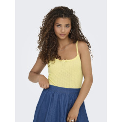 ONLY Kalli S/L Rib Top - Lemon Meringue