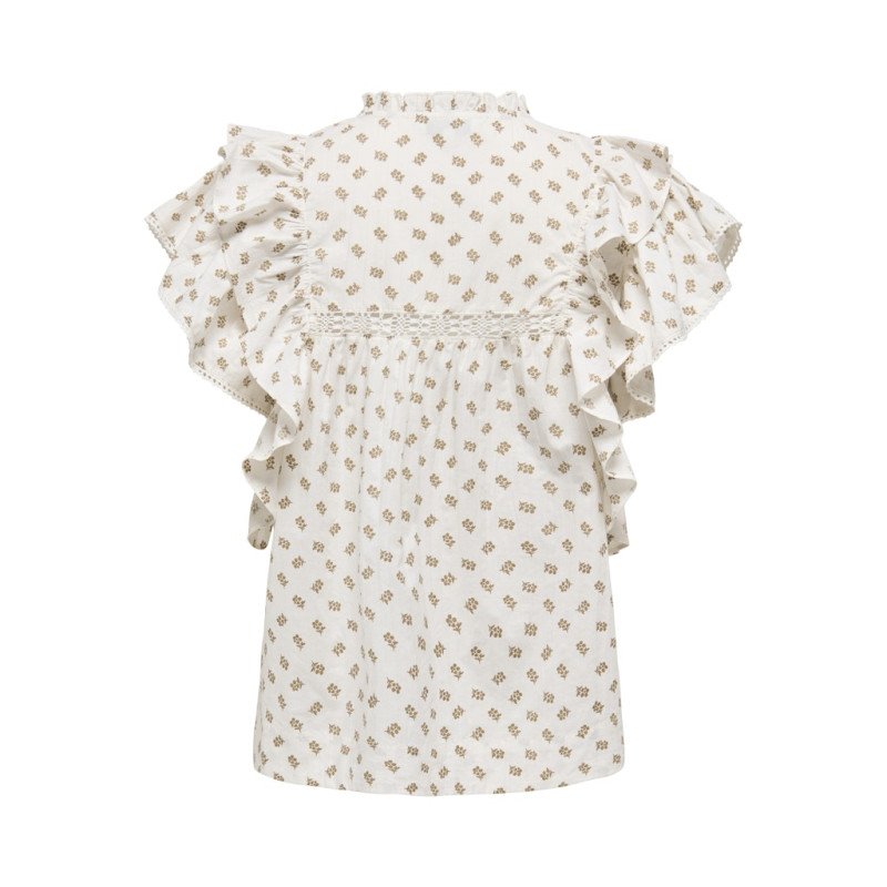 ONLY Lele Flæse Top - Cloud Dancer