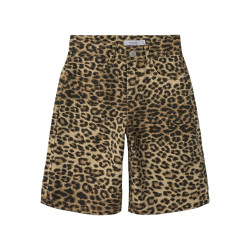 NAME IT KIDS Rose Lange Shorts 4444 - Silver Mink / Leopard