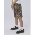 NAME IT KIDS Rose Lange Shorts 4444 - Silver Mink / Leopard