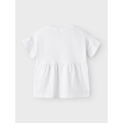 NAME IT MINI Vavina S/S Top - Bright White