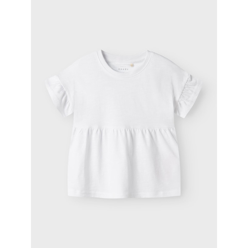 NAME IT MINI Vavina S/S Top - Bright White