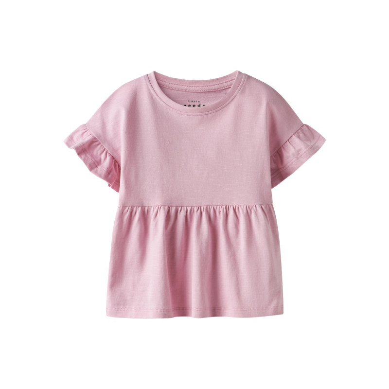 NAME IT MINI Vavina S/S Top - Cameo Pink