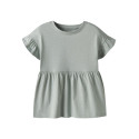 NAME IT MINI Vavina S/S Top - Aqua Gray