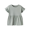 NAME IT MINI Vavina S/S Top - Aqua Gray