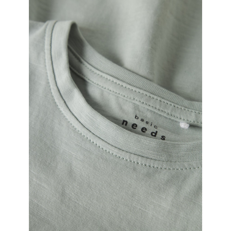 NAME IT MINI Vavina S/S Top - Aqua Gray