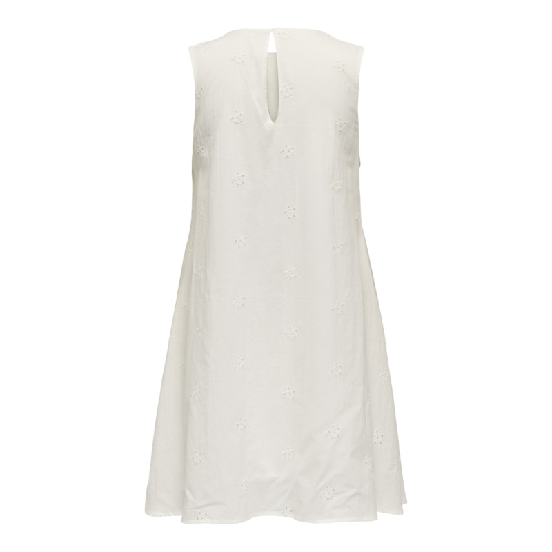 JDY Clara S/L Kjole - Cloud Dancer