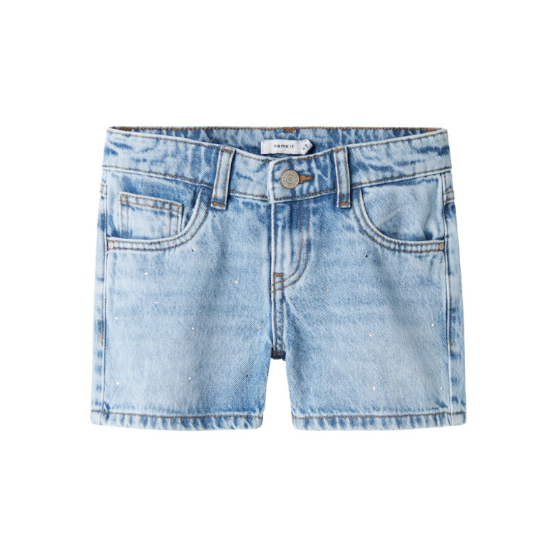 NAME IT KIDS Rose Denim Shorts 6042 - Medium Blue Denim