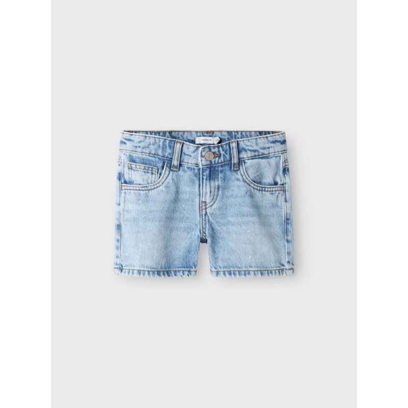NAME IT KIDS Rose Denim Shorts 6042 - Medium Blue Denim