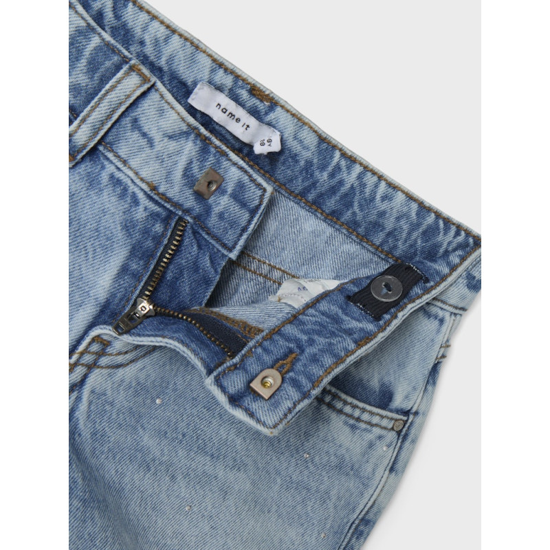 NAME IT KIDS Rose Denim Shorts 6042 - Medium Blue Denim
