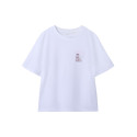 NAME IT KIDS Diana T-shirt - Bright White / Peach