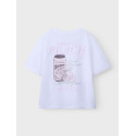 NAME IT KIDS Diana T-shirt - Bright White / Peach