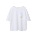 NAME IT KIDS Diana T-shirt - Bright White / Easy Peasy