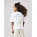 NAME IT KIDS Diana T-shirt - Bright White / Easy Peasy