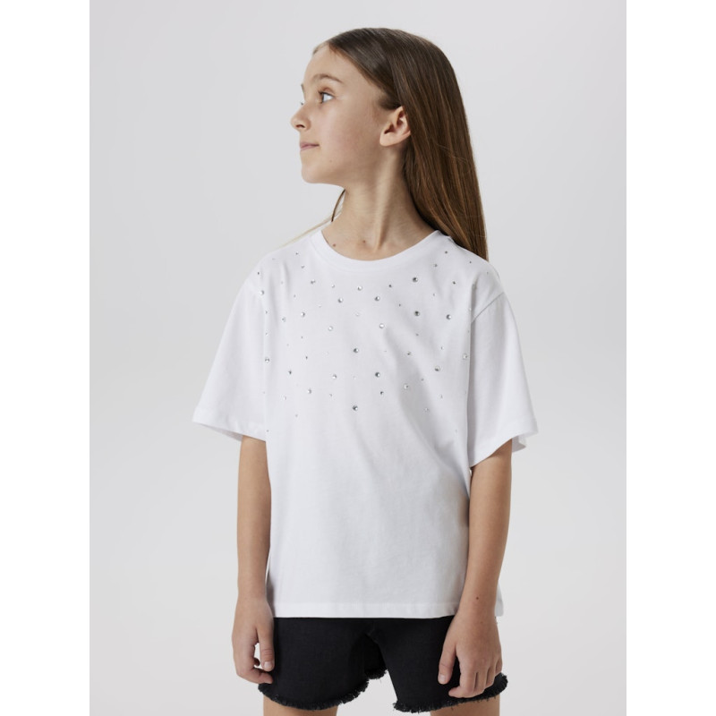 NAME IT KIDS Falina T-shirt - Bright White