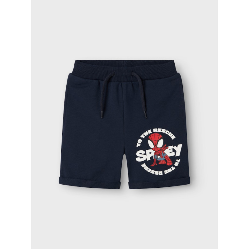 NAME IT MINI Mani Spider Sweat Shorts - Navy Blazer