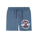 NAME IT MINI Mani Spider Sweat Shorts - Blue Mirage