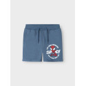 NAME IT MINI Mani Spider Sweat Shorts - Blue Mirage